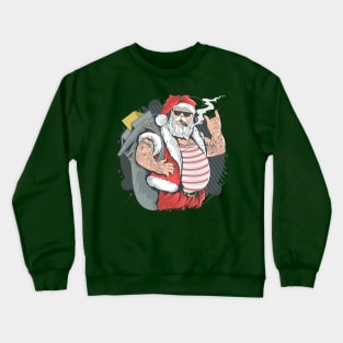 Santa Claus Rocks Crewneck Sweatshirt